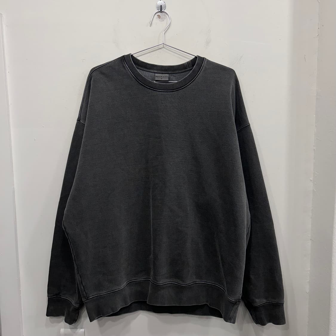 소버먼트 헤비코튼 오버핏 무지 피그먼트 맨투맨 상품이미지2