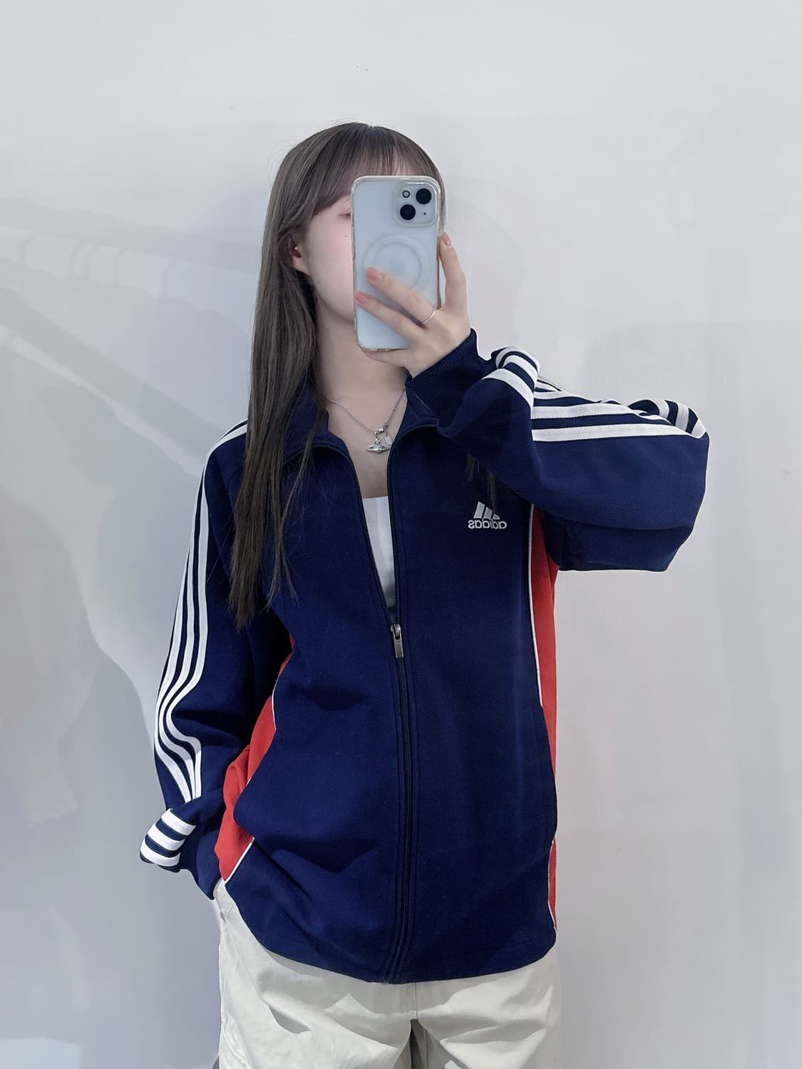 아디다스 00‘s 배색 삼선 트랙탑 상품이미지1