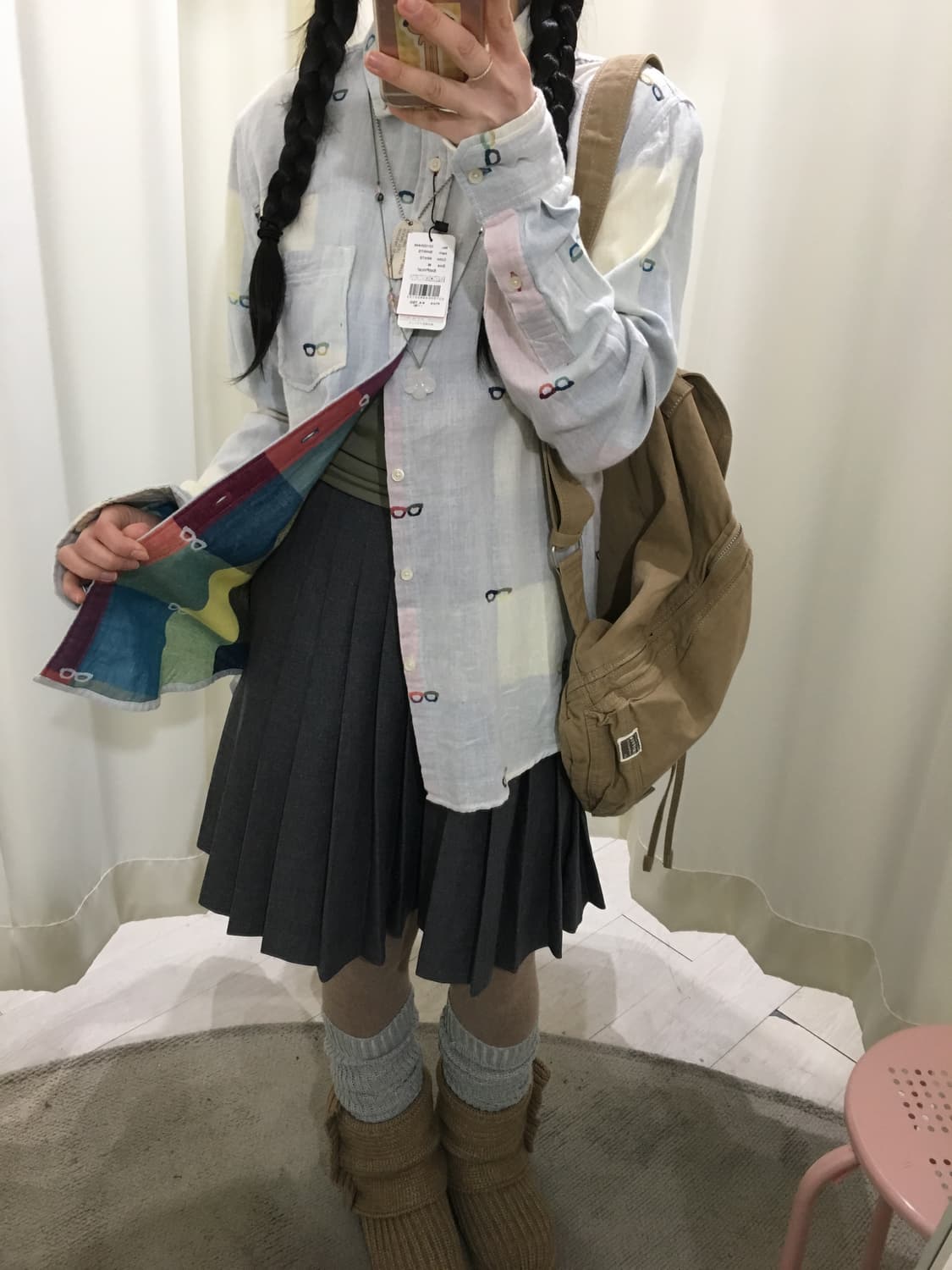 glass check shirt 상품이미지4