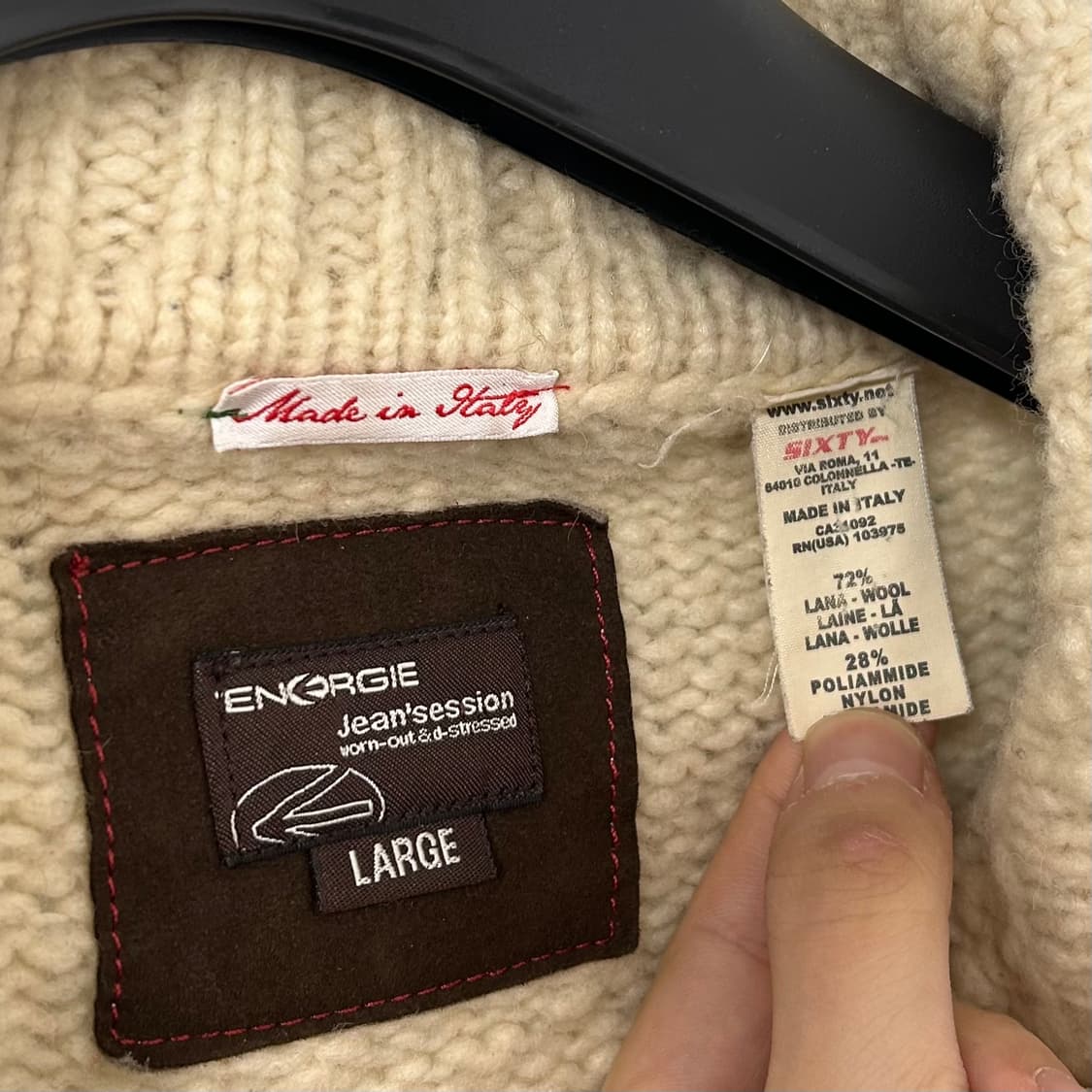 Energie 스컬 코위찬 니트 자켓 상품이미지8