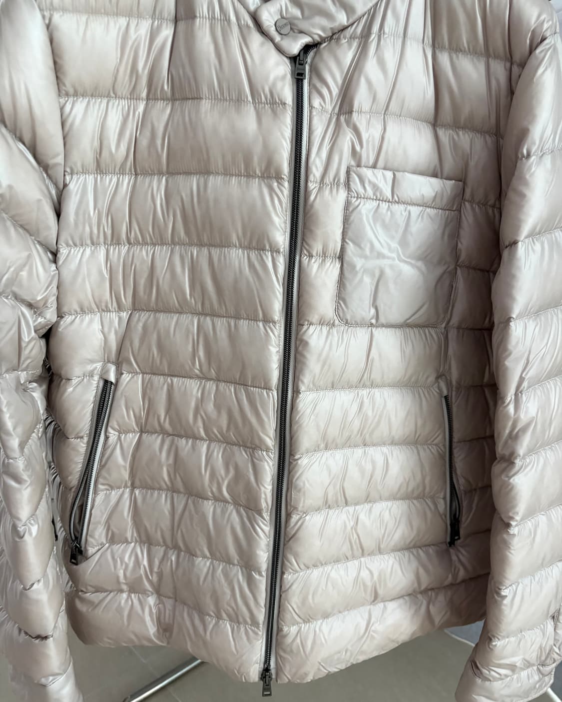 (52) Herno 에르노 리조트라인 집업 패딩 자켓 라이트베이지 상품이미지5
