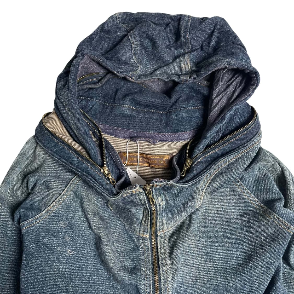 goa bono 데님 집업 후드 상품이미지3