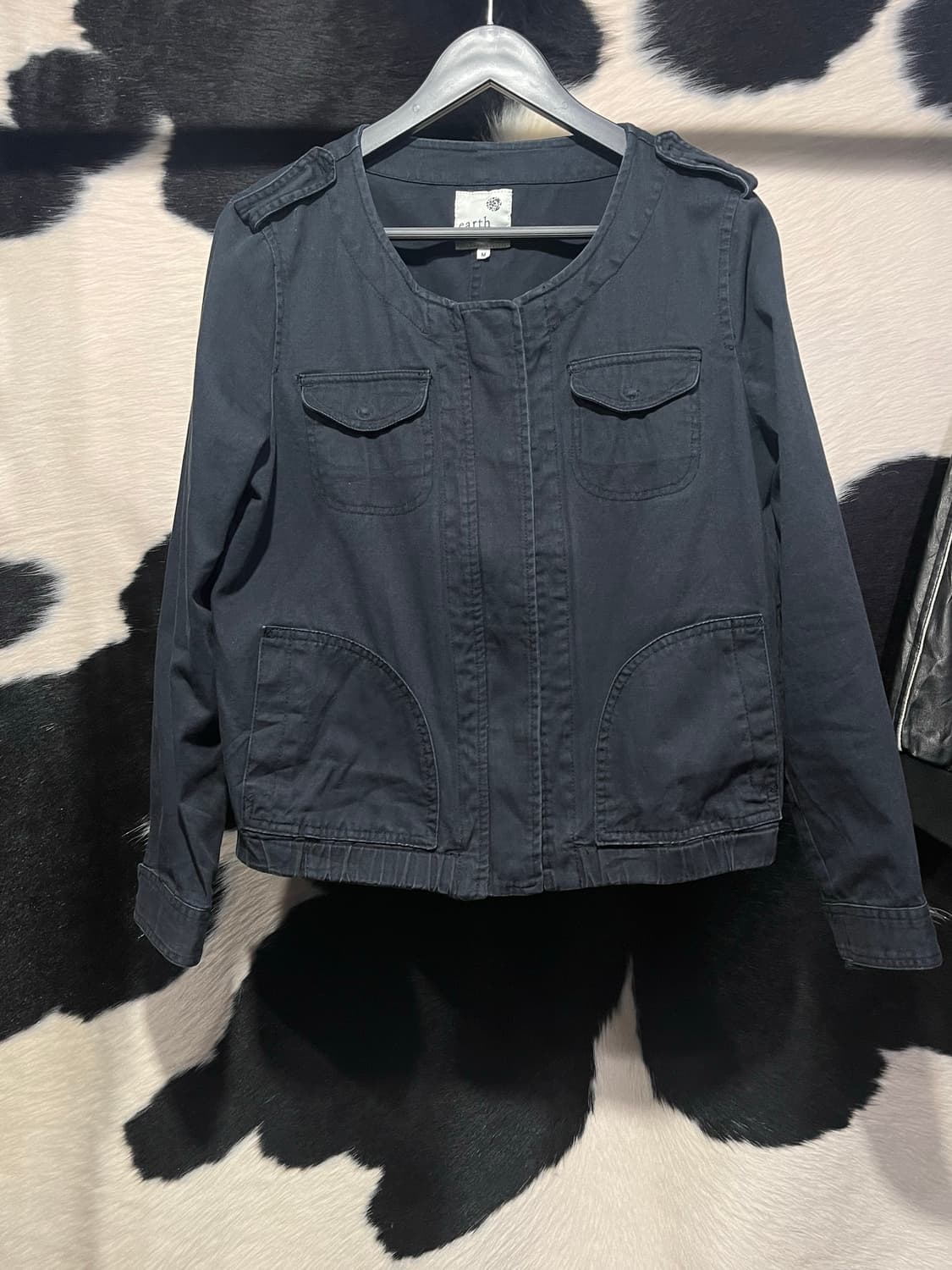 네이비 포켓 워크 자켓 상품이미지2