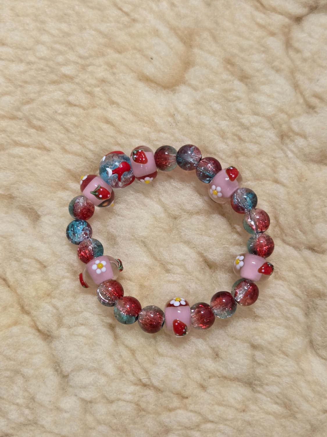 스트로베리 피쉬 비즈팔찌 상품이미지1
