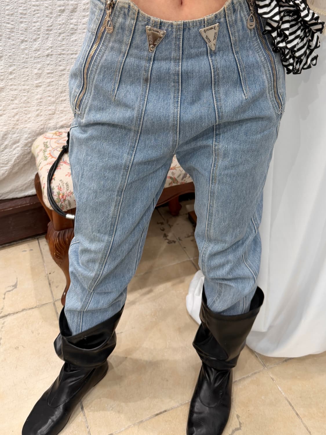 Zip-up waist denim 상품이미지5