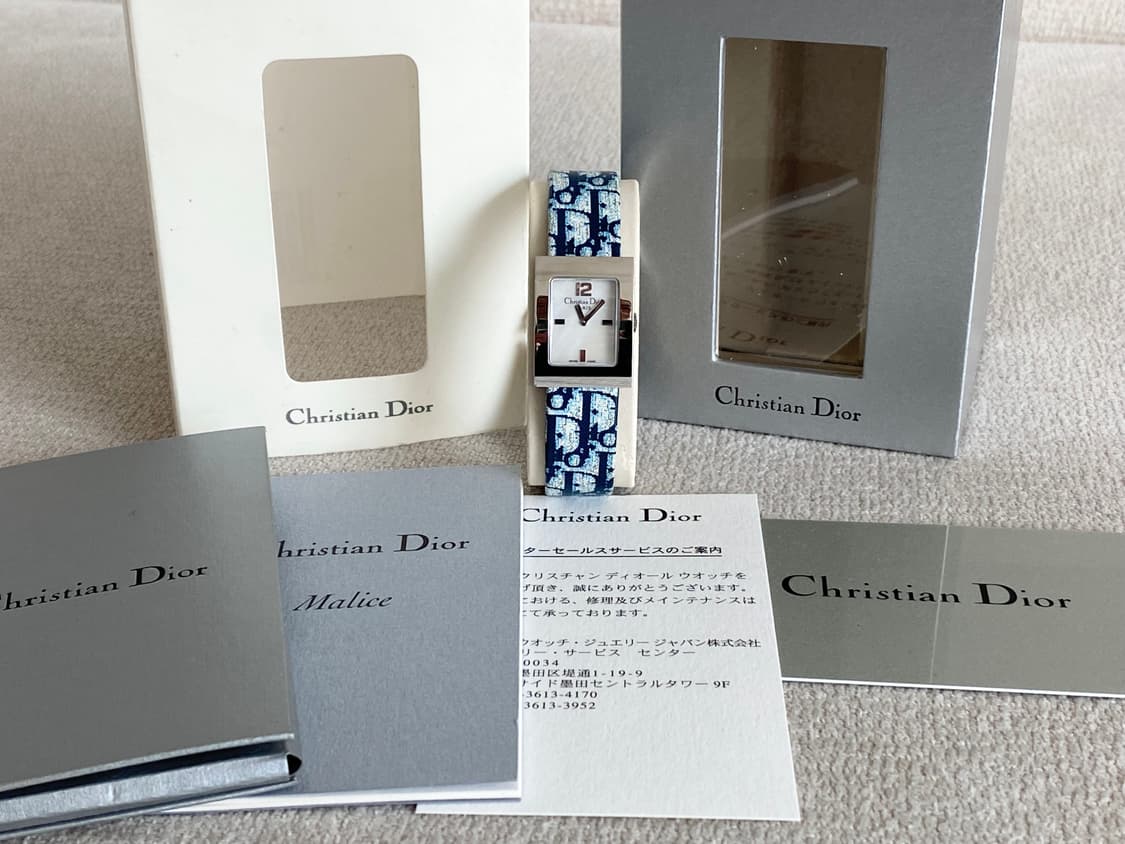 크리스찬 디올 마리스 화이트 자개 다이얼 쿼츠 스몰 사이즈 상품이미지2