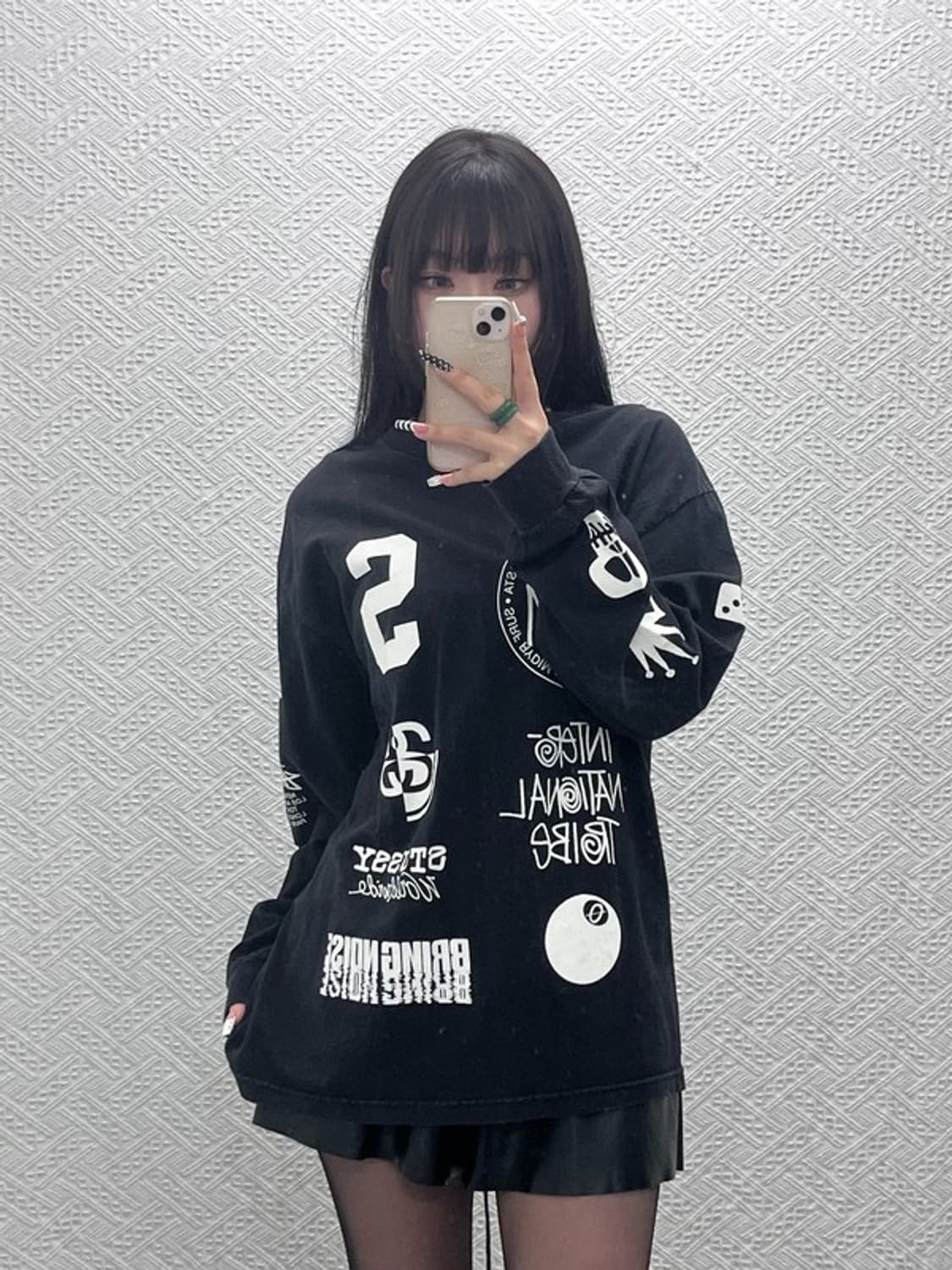 스투시 아카이브 스트릿 펑크 스컬 롱슬리브 L C10092 상품이미지1