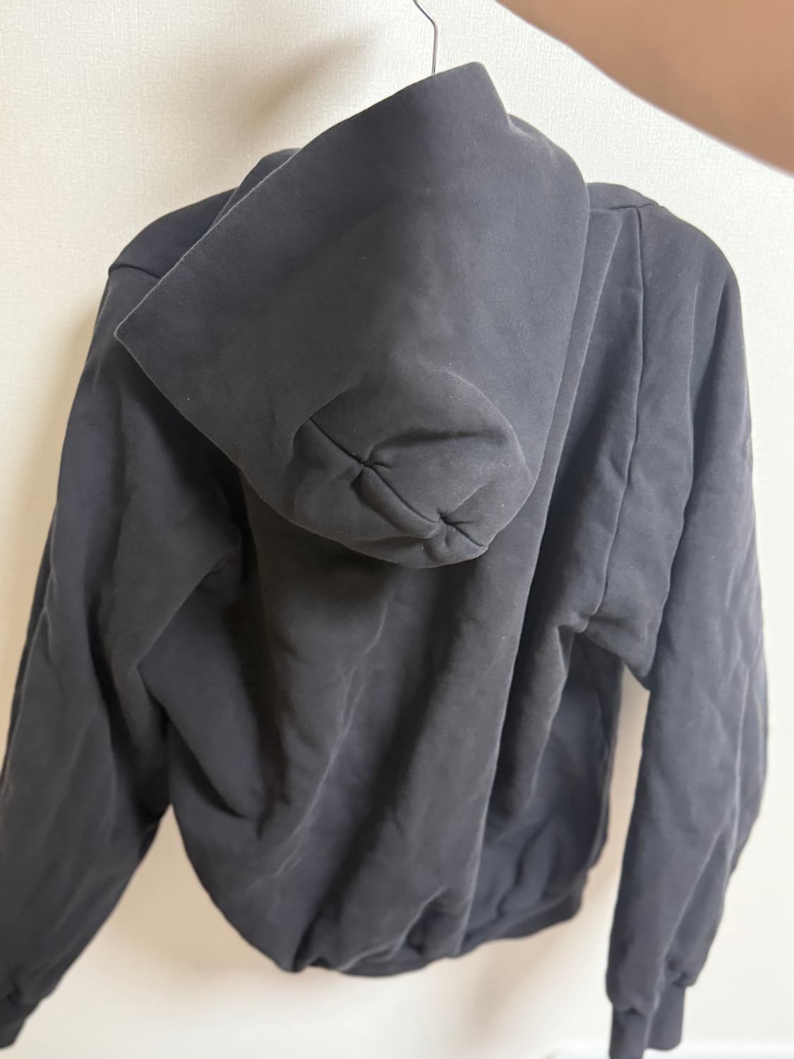 이지 YZY 집업 후드 블랙 상품이미지7