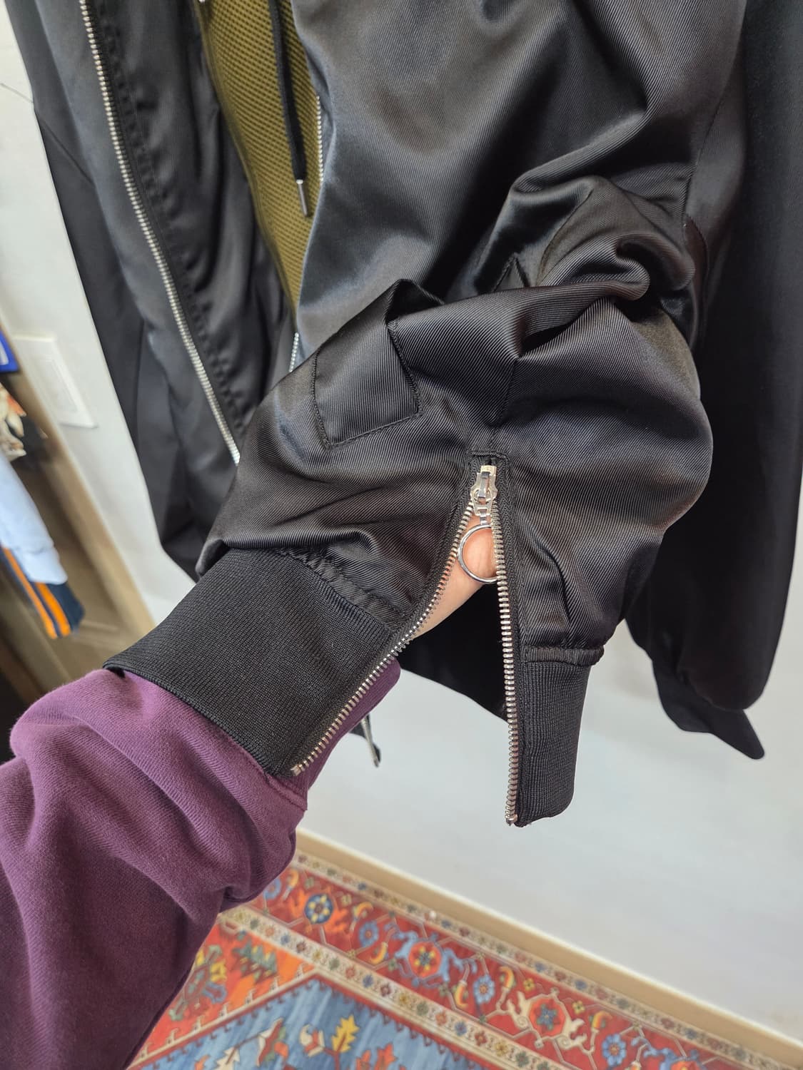 자라 후드 탈부착 항공자켓 L 오버핏  상품이미지7