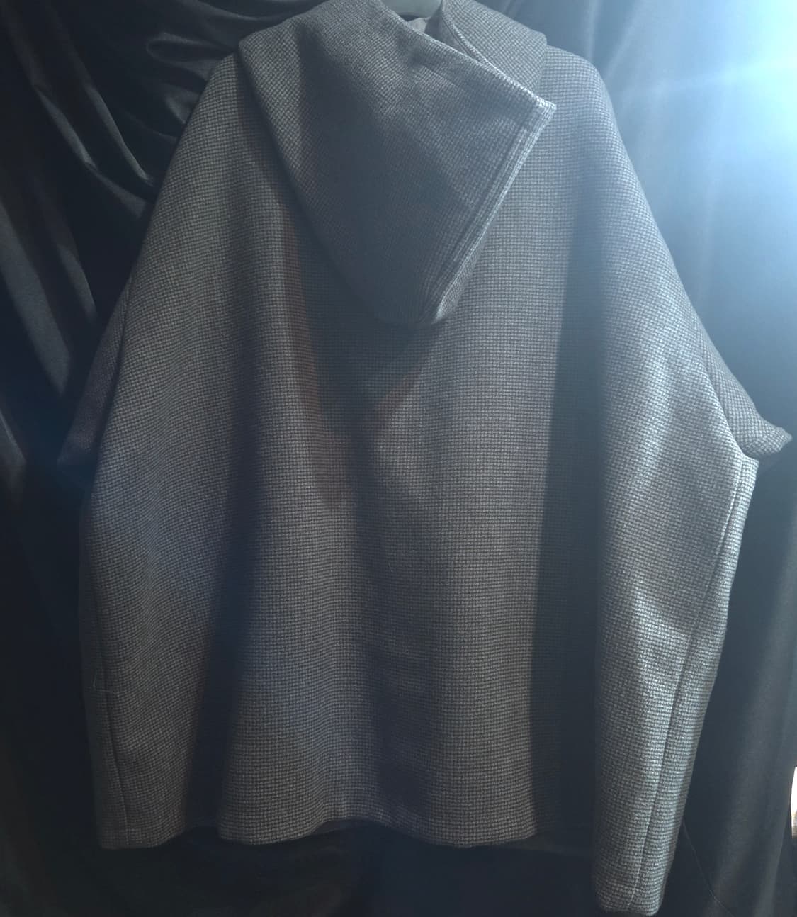 어반디타입 시티보이 오버핏 체크 후드 자켓 상품이미지5