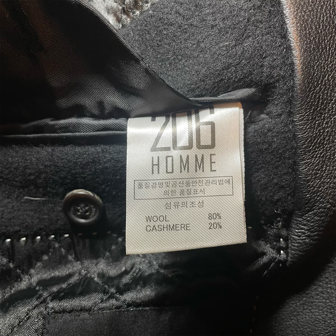 206 Homme 캐시미어 울 코트 상품이미지10