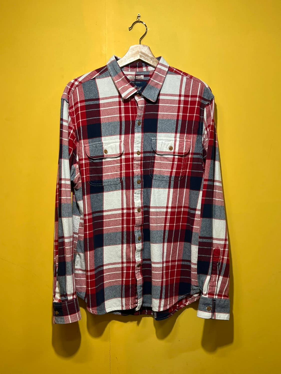 [XL] 올드 네이비 빈티지 플란넬 레귤러핏 체크 셔츠 상품이미지1