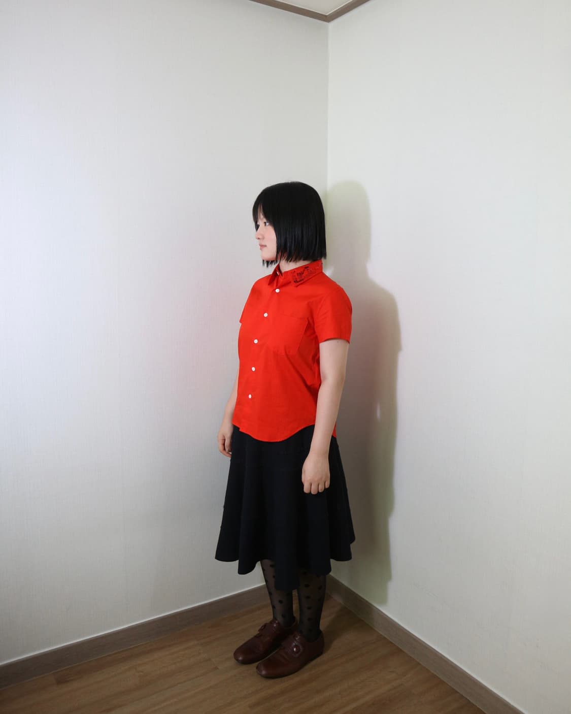 Tricot 2001 Red Short-Sleeve Shirt 상품이미지7