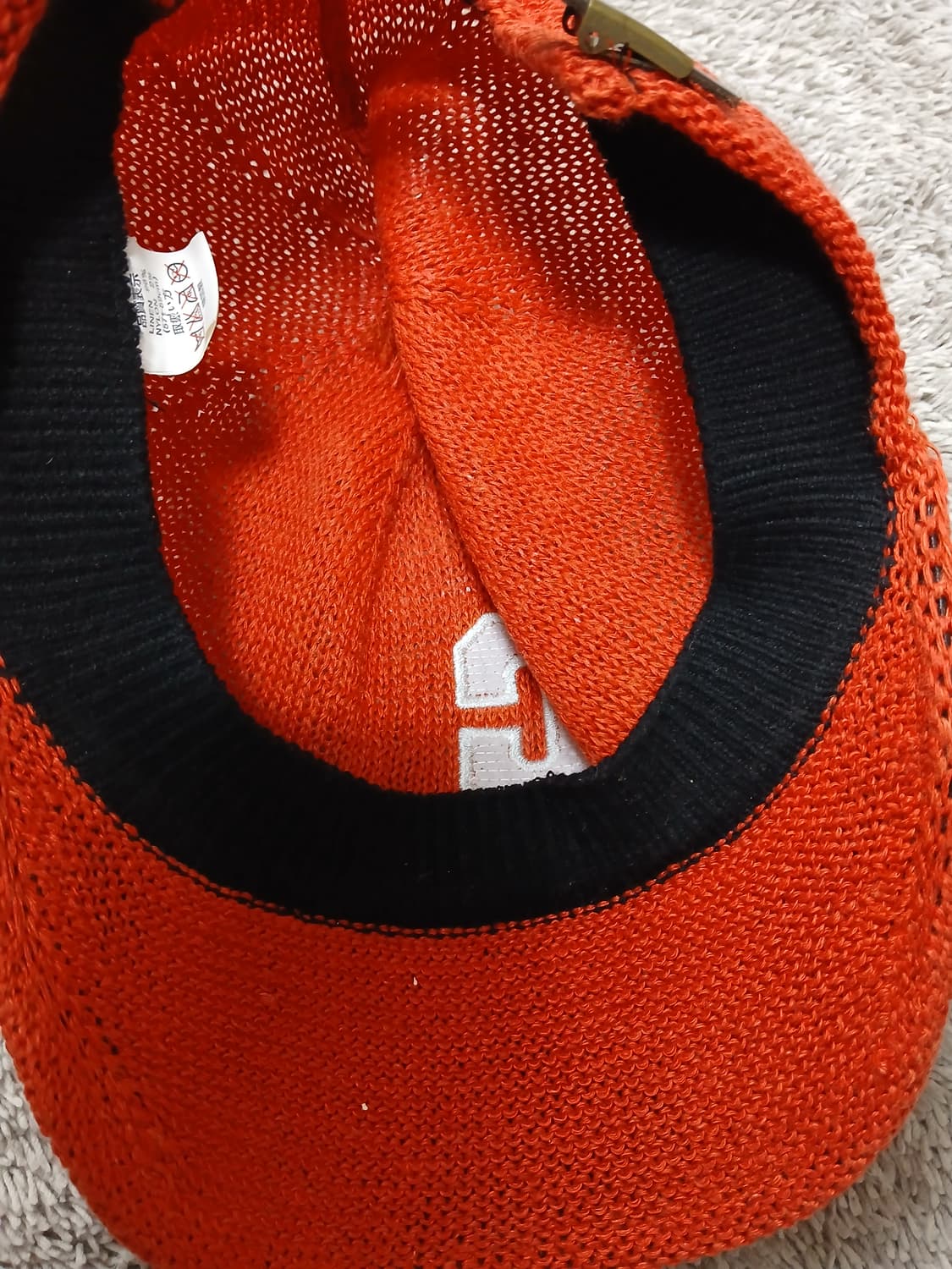 오렌지색 C로고 니트 볼캡 상품이미지4