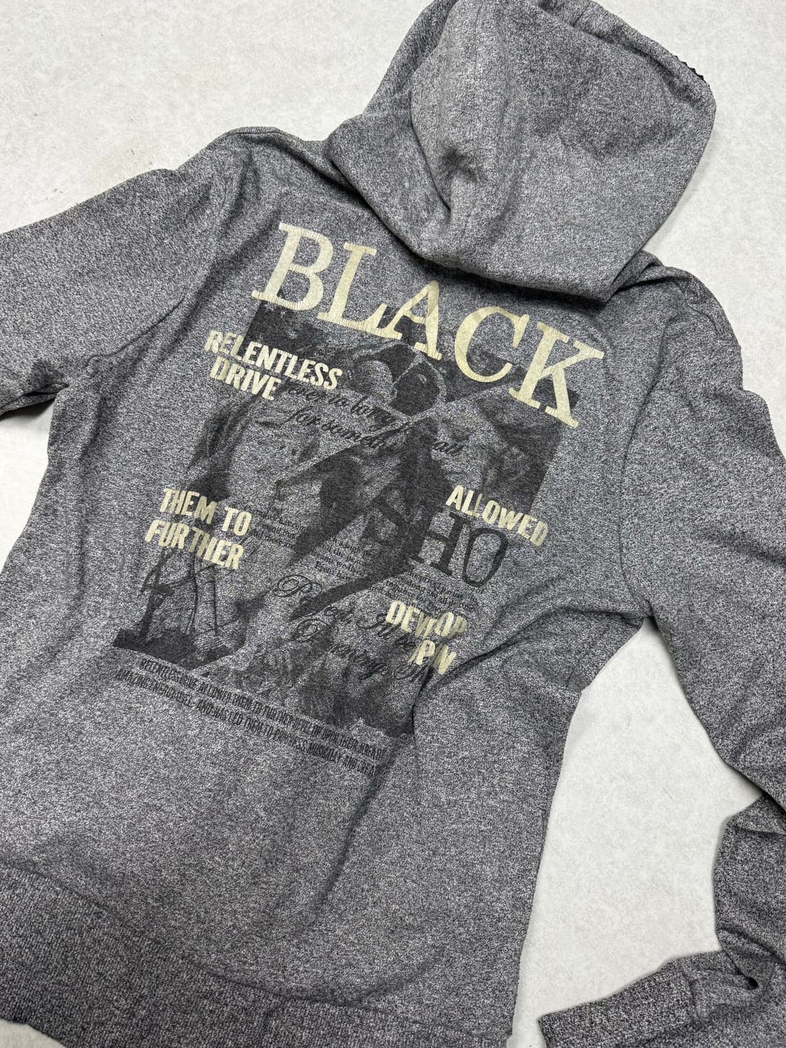 갸루펑크 큐빅지퍼 후디 상품이미지4