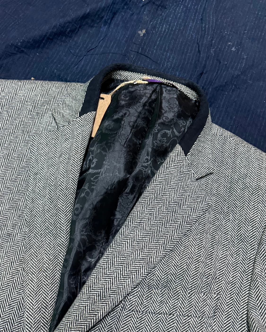 지오투 헤링본 트위드 울 자켓 105 상품이미지2