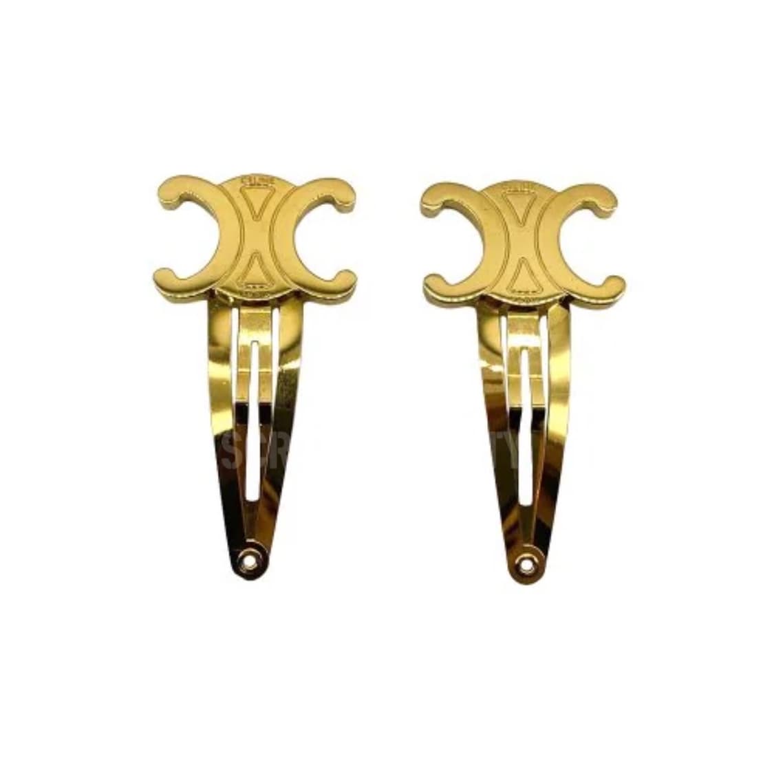 셀린느 트리옹페 헤어핀 1쌍 (2피스) 골드 상품이미지2