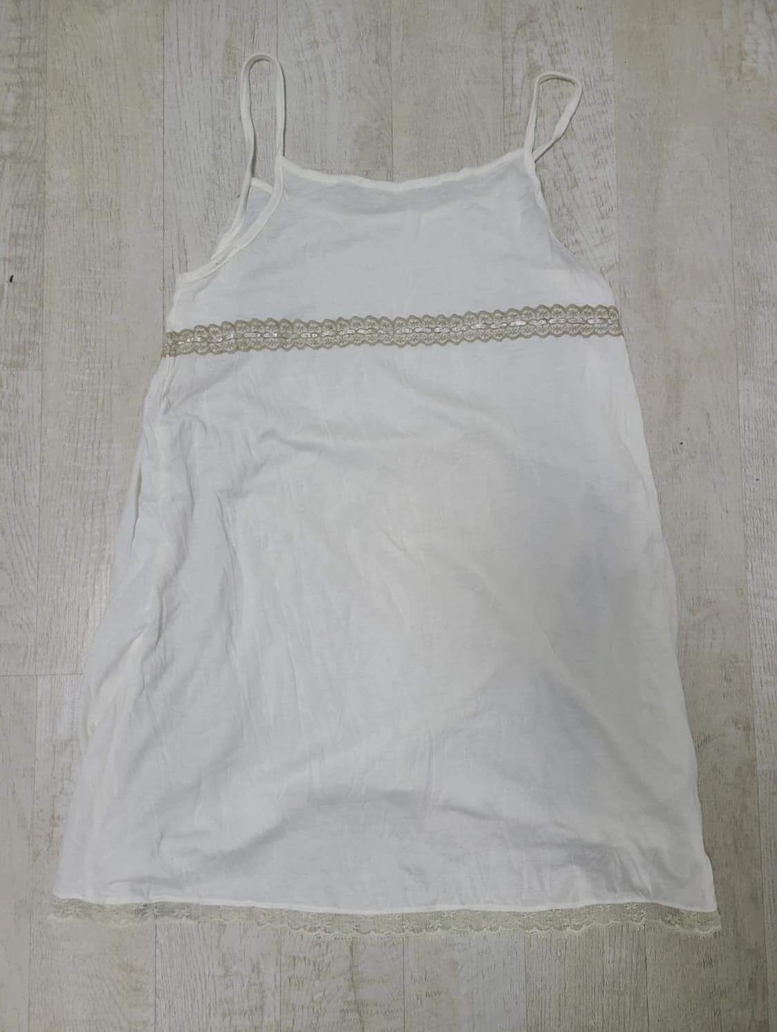 빈티지 면 레이어드 원피스 상품이미지2