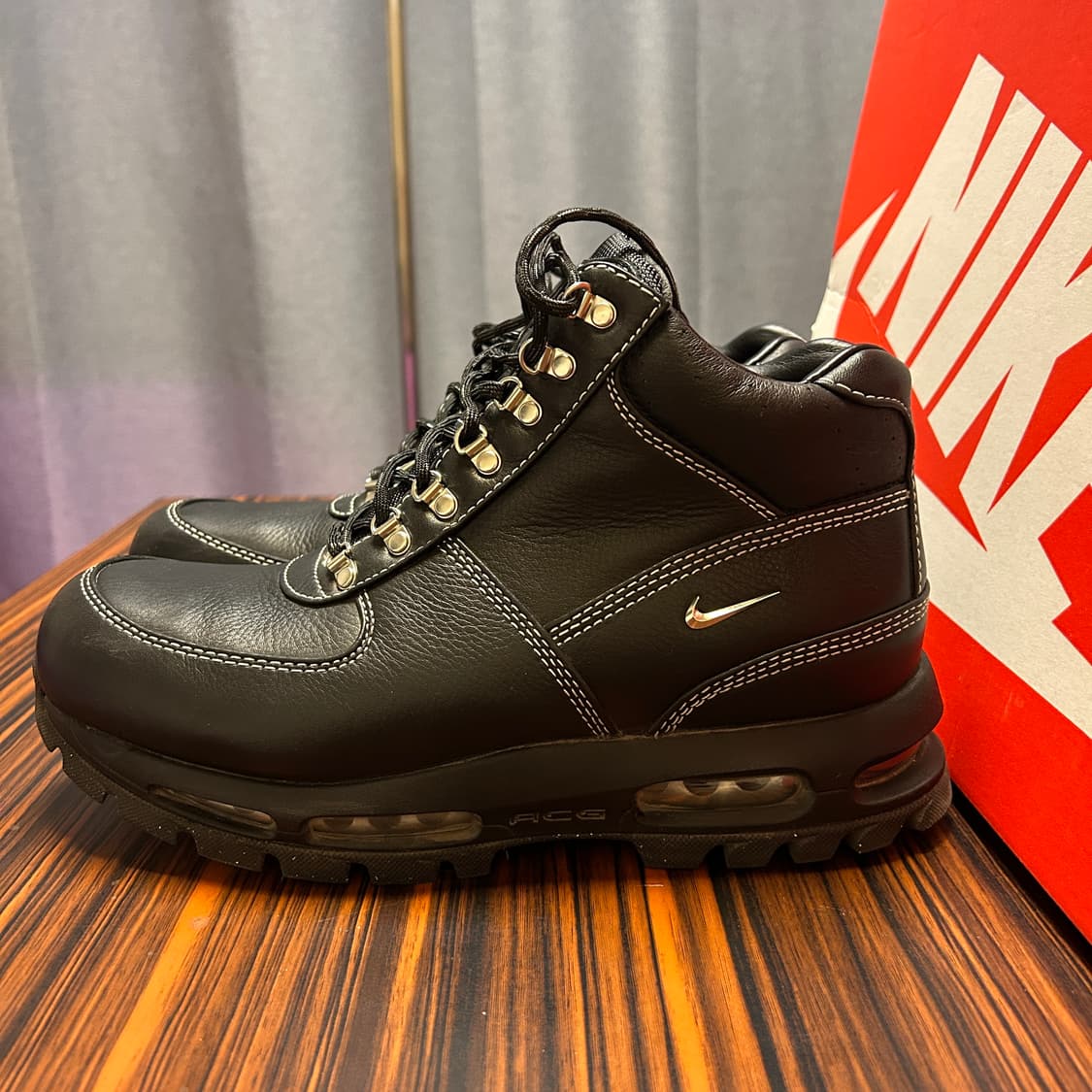 나이키 고아돔 프리미엄 블랙 280 황금사이즈 상품이미지5