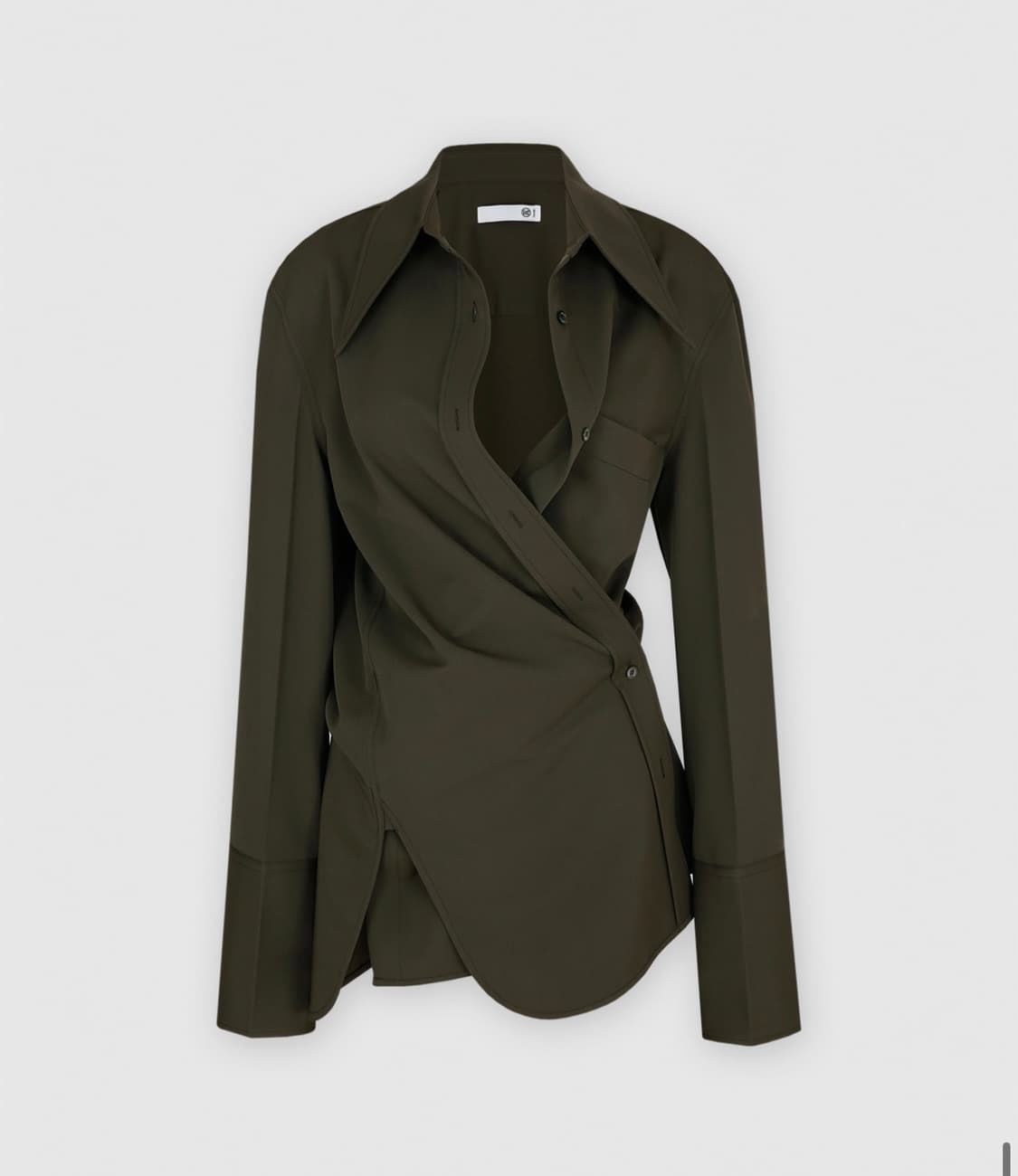 Recto렉토 드레이프 랩 셔츠 (택달린새상품) 상품이미지6