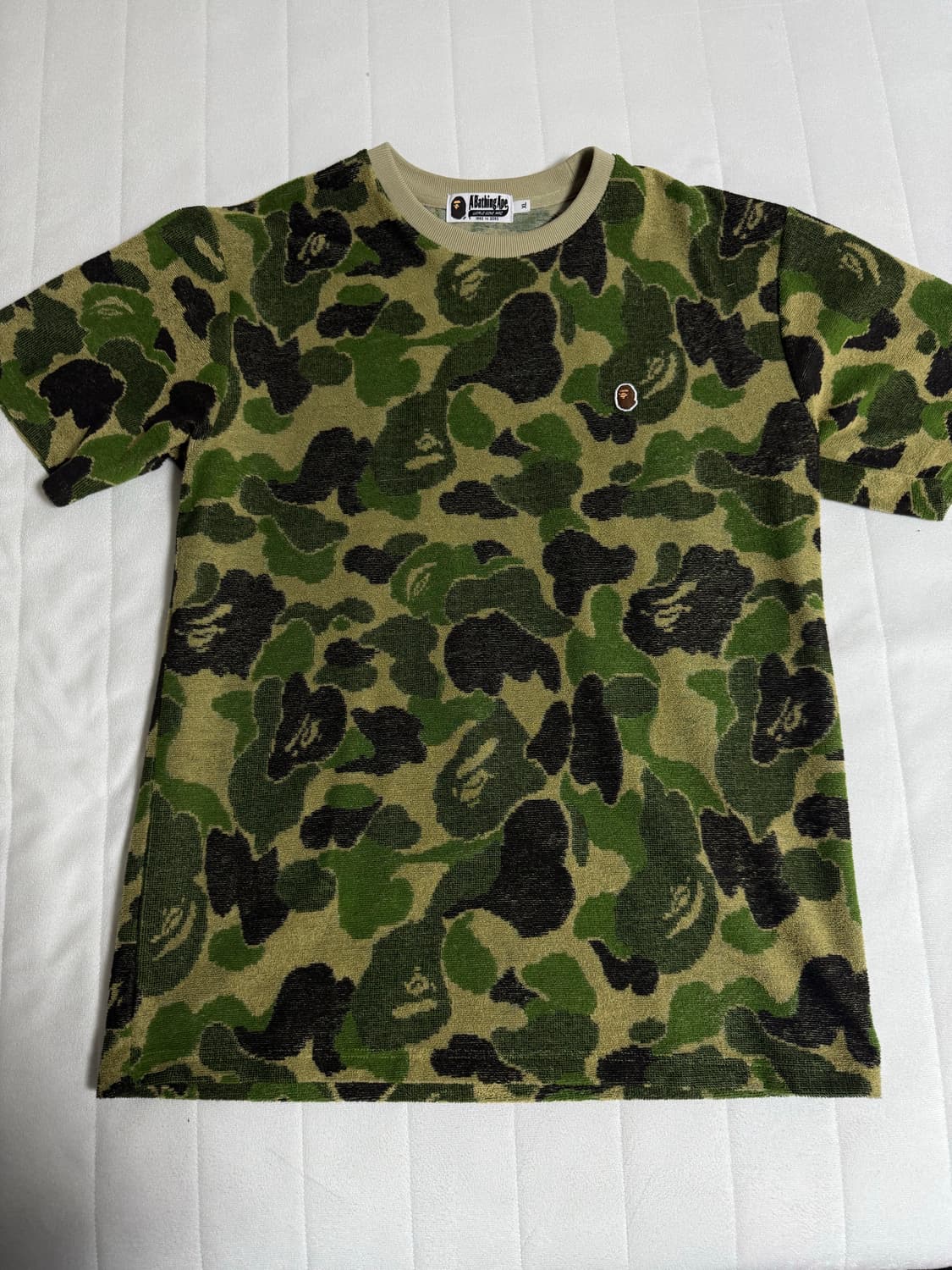 [XL] 25ss 베이프 테리 반팔티셔츠 카모 상품이미지1
