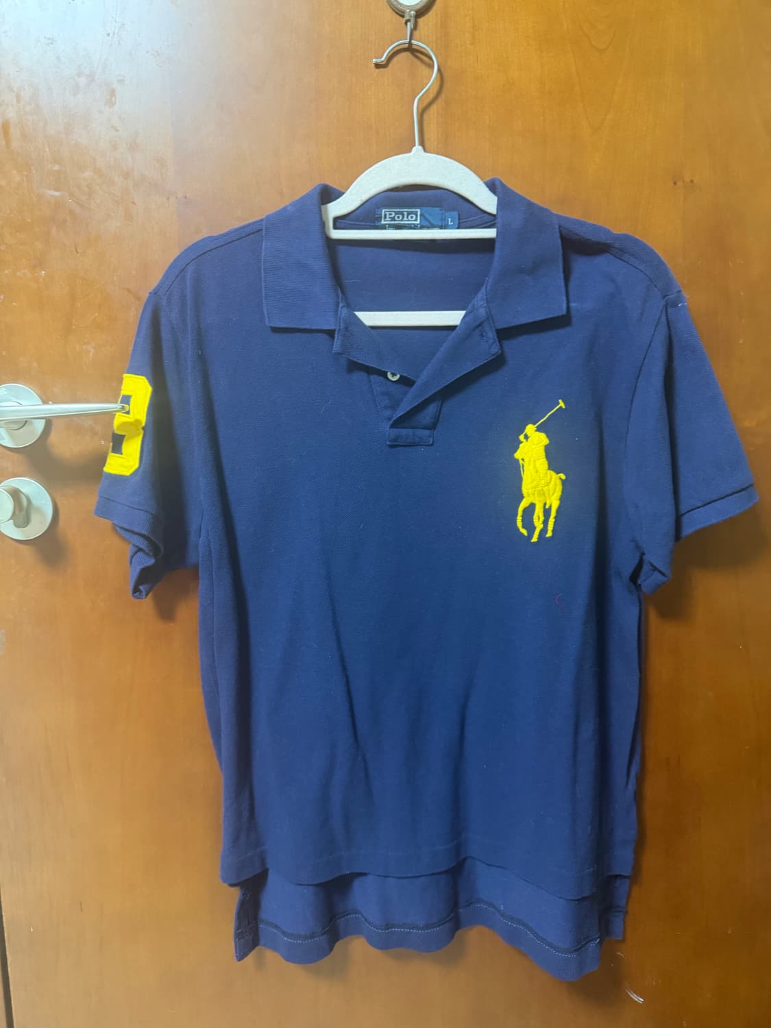 폴로 랄프로렌 남색 빅포니 카라티 L 상품이미지1