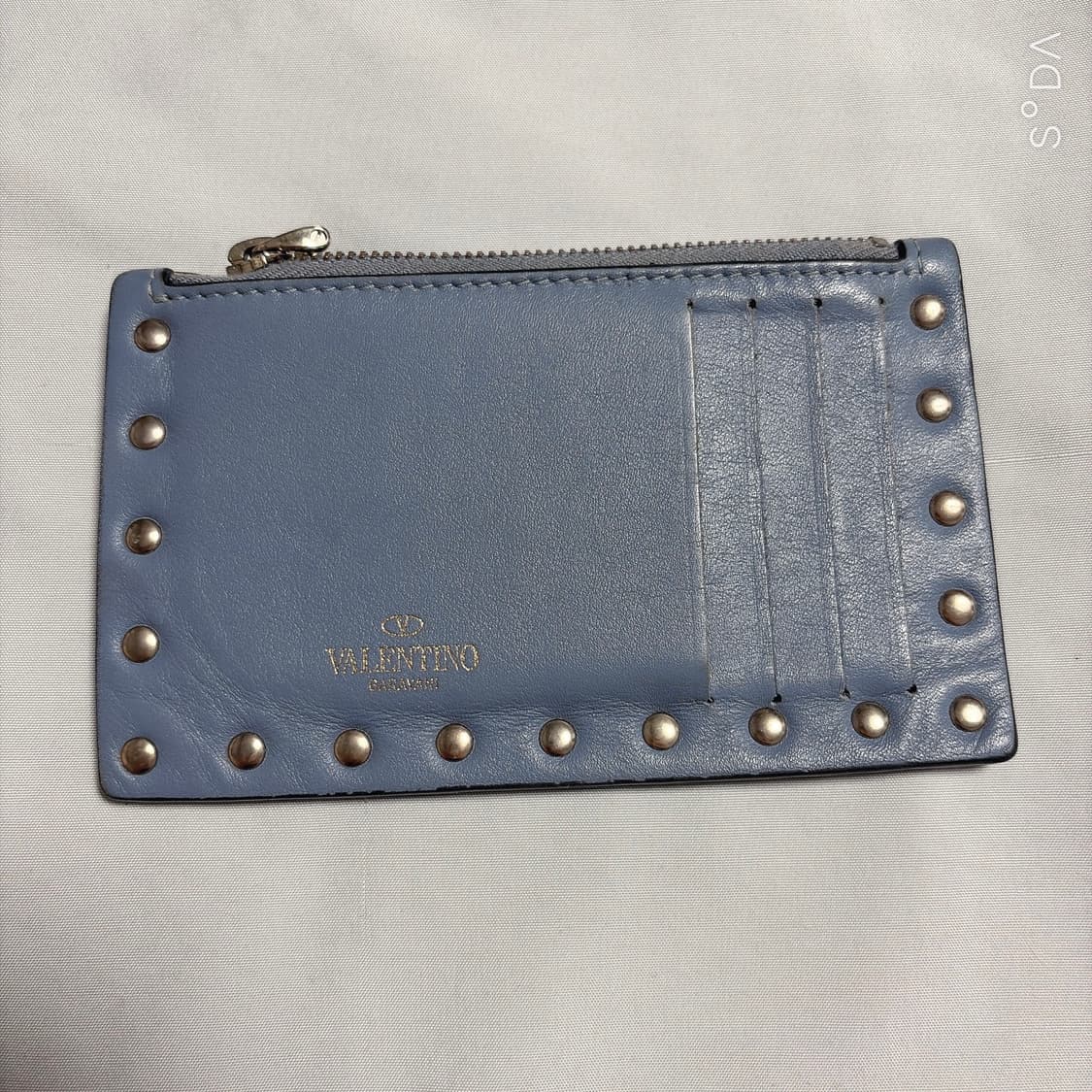 발렌티노 스터드 카드지갑 블루 풀세트 상품이미지2