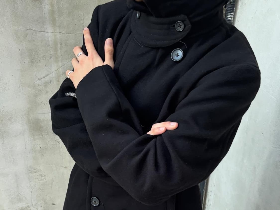 Japanese Black Pea Coat 상품이미지2