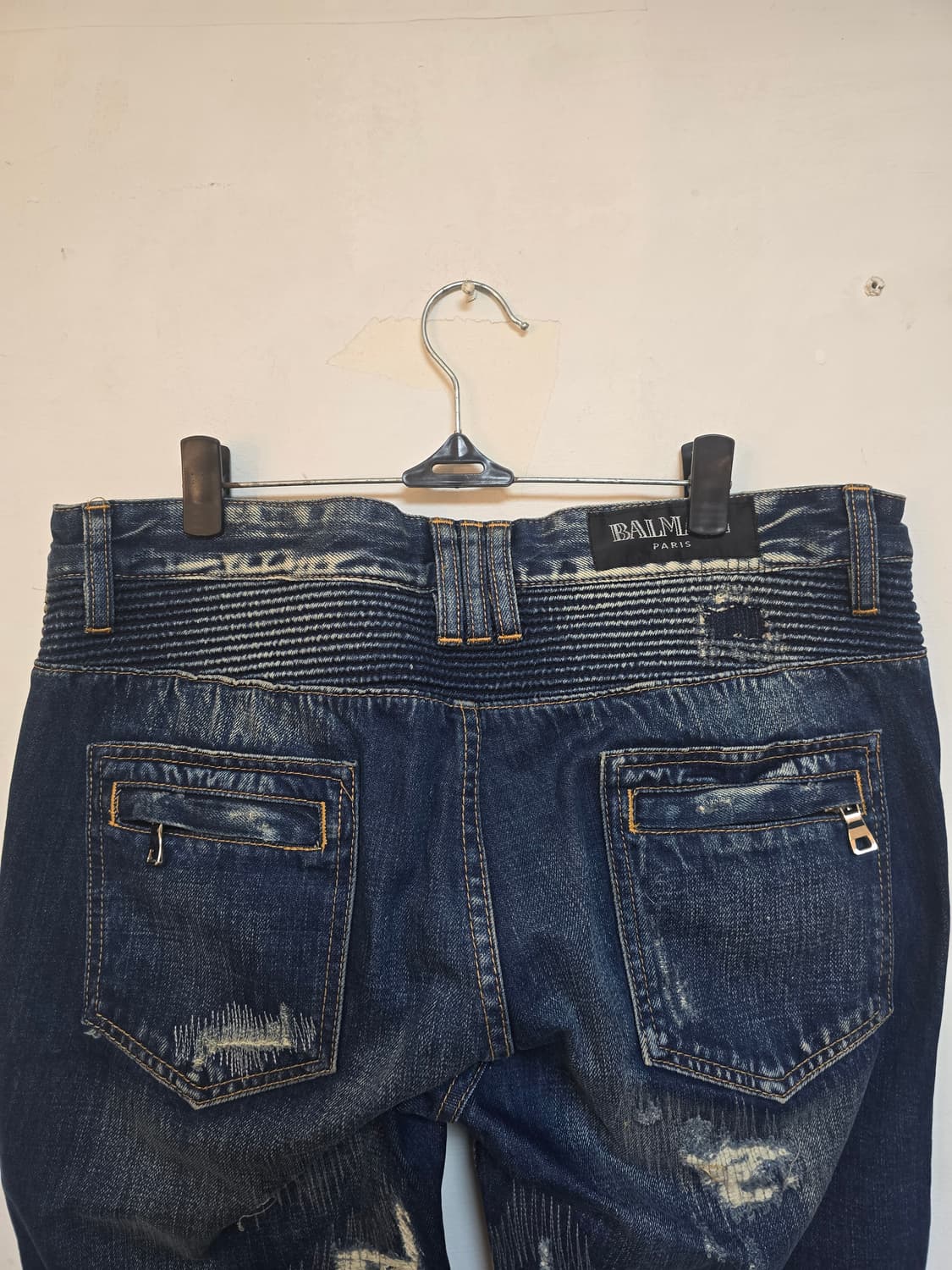 발망 남성 데미지 워싱 바이커 청바지 34 (새상품) 상품이미지4