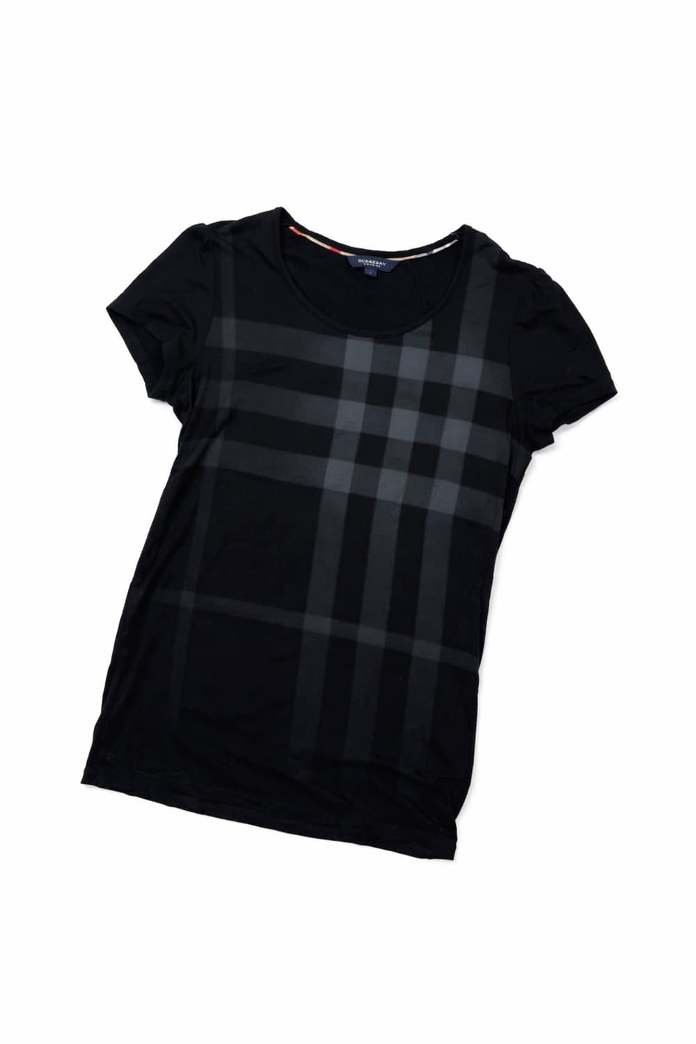버버리 블랙 노바체크 반팔 티셔츠 상품이미지1