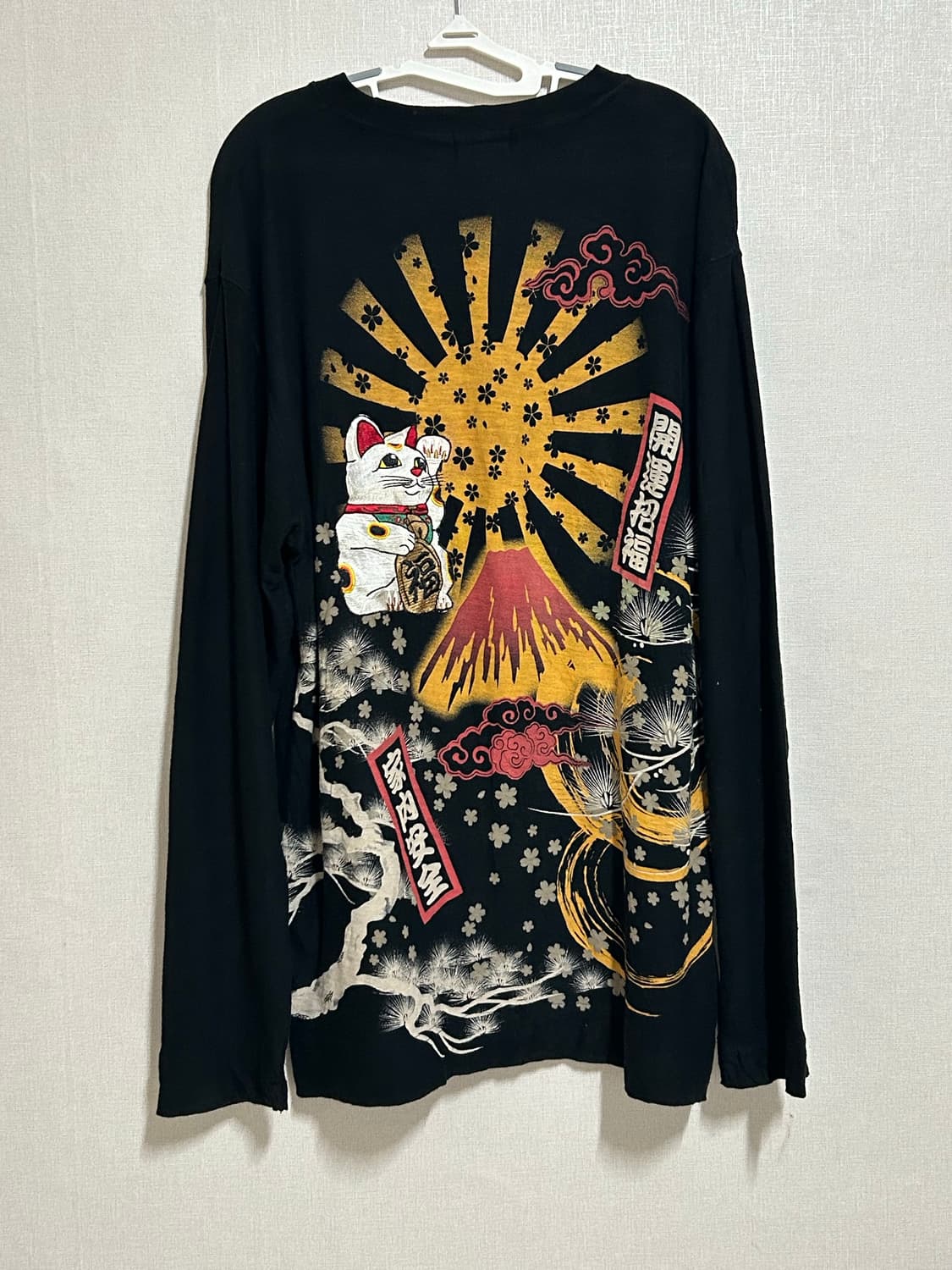 카라쿠리타마시이 마네키네코 자수 오리엔탈 롱슬리브 상품이미지2