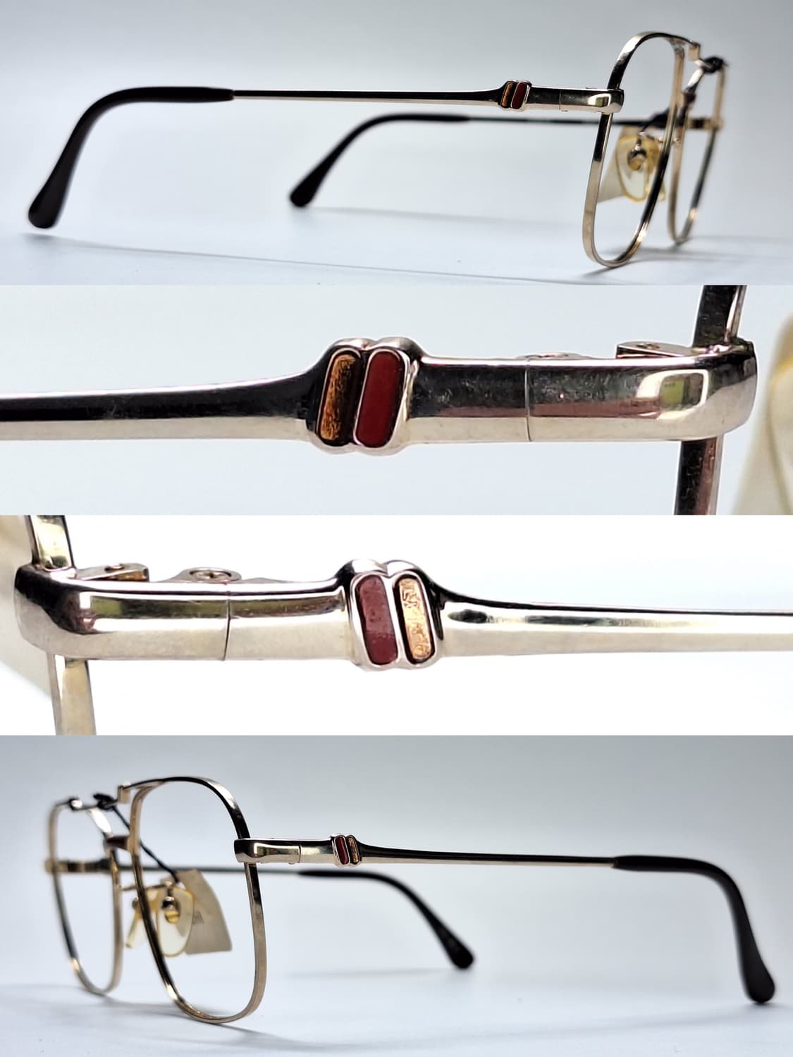 80s 일본제 빈티지 데드스톡 미사용/D-PAT-P 웰링턴 투브릿지 안경 상품이미지5