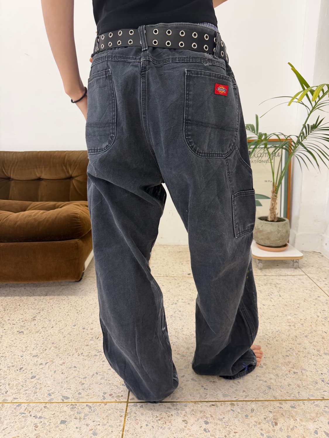 90s'커스텀 디키즈 워크팬츠 회색 상품이미지3