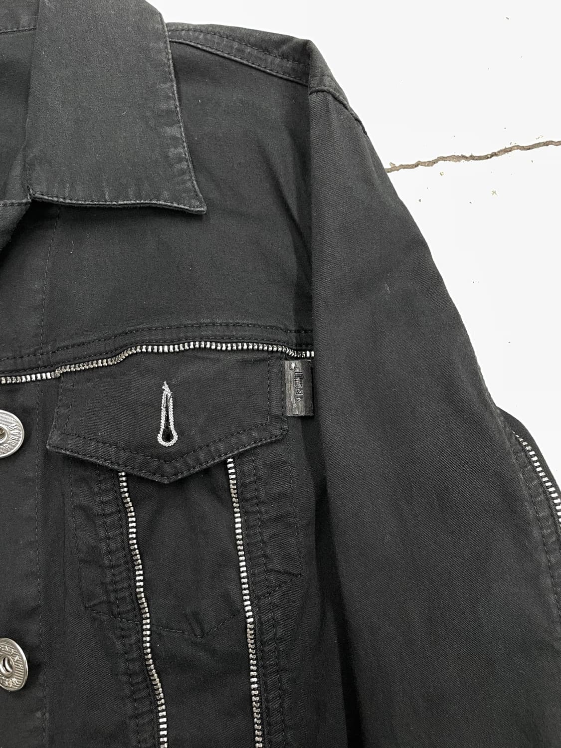 00’s Moschino Multi zipper Trucker 상품이미지4