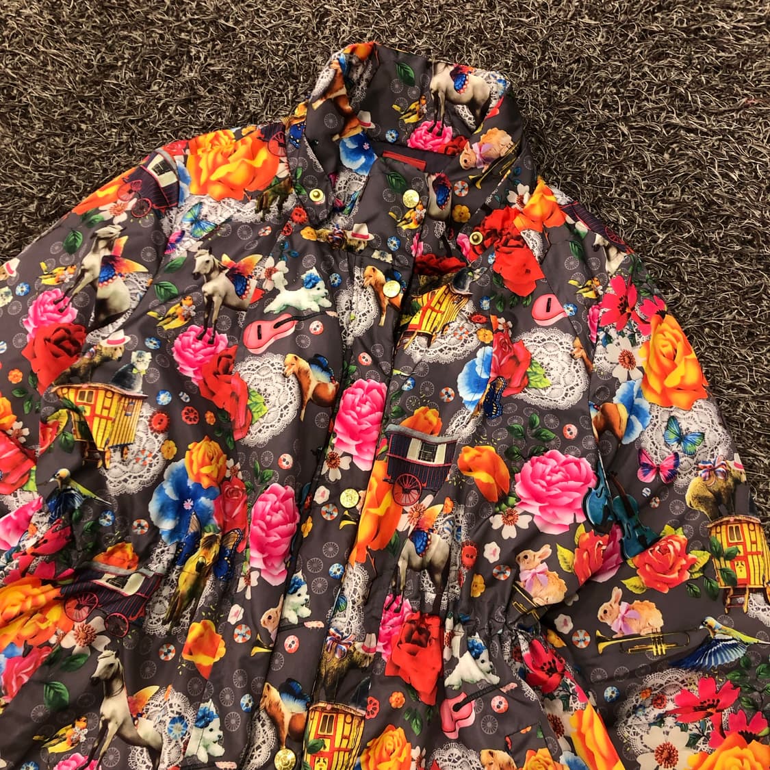 XL 오일릴리 플라워 패턴 점퍼 상품이미지2