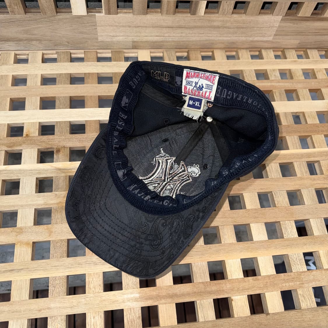 mlb 뉴욕 양키스 블랙 로즈 캡 상품이미지5