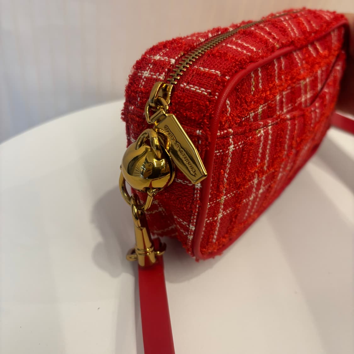 정품 찰스앤키스 트위드 크로스백     상품이미지5