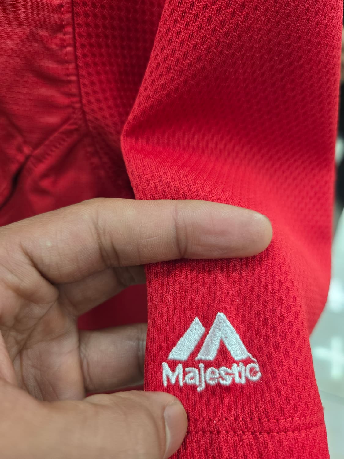 로스앤젤레스 엔젤스 마제스틱 레드 온 필드 쿨 베이스 트레이닝  100 상품이미지7