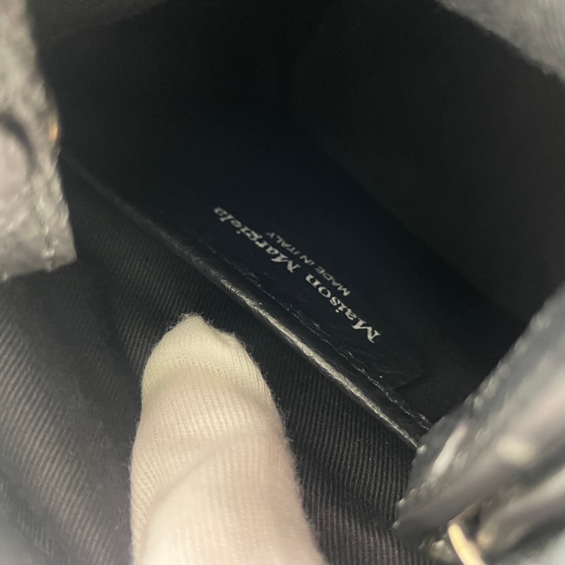 마르지엘라 블랙 버킷백 체인 스트랩 A급 단품 상품이미지8