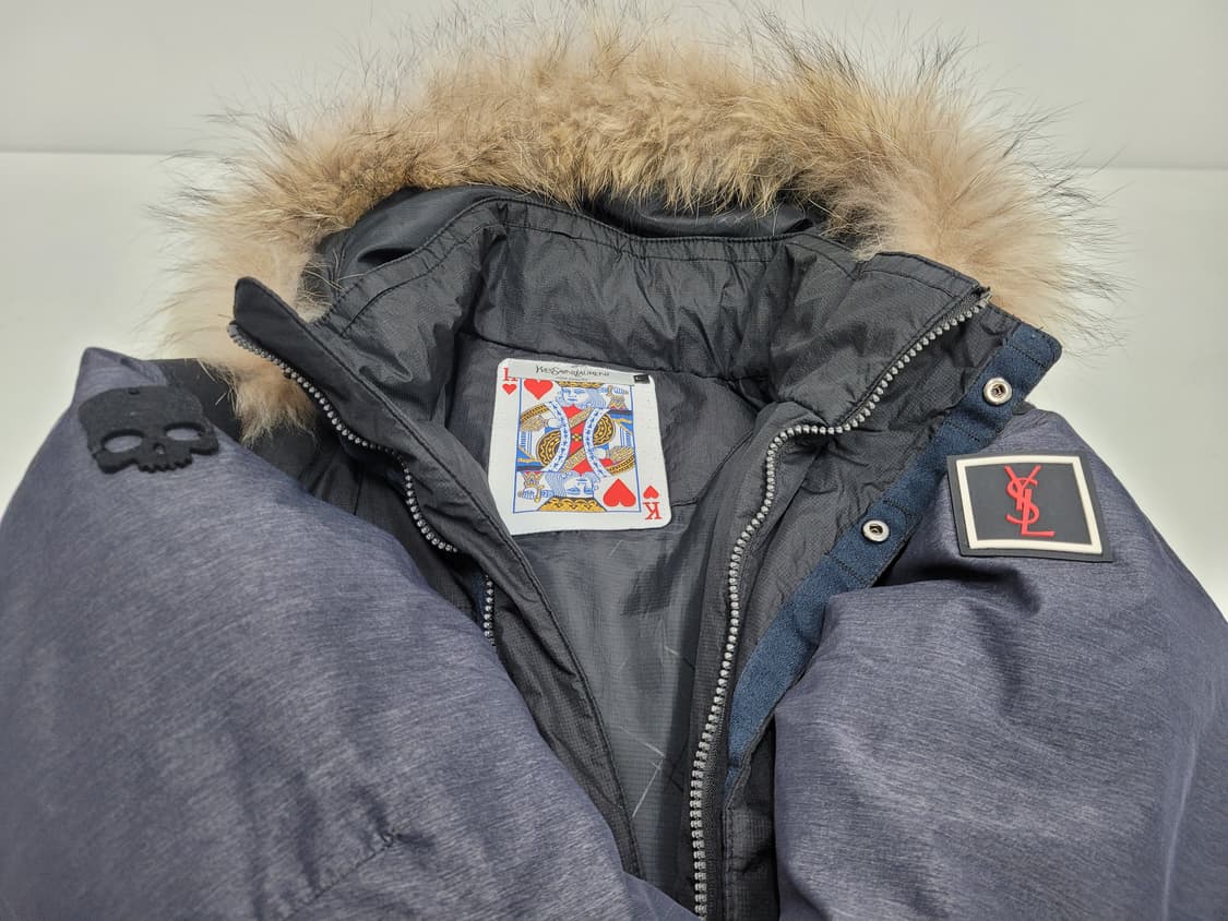 이브생로랑 80S~90S 킹하트 트럼프택 해골 백로고 패딩 / 남 L
 상품이미지6