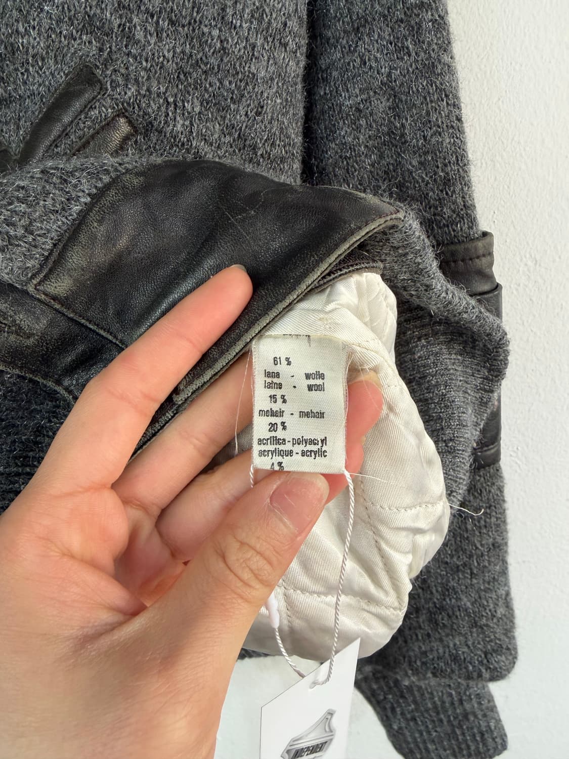 90s 이태리 메이드 빈티지 니트 봄버 상품이미지7