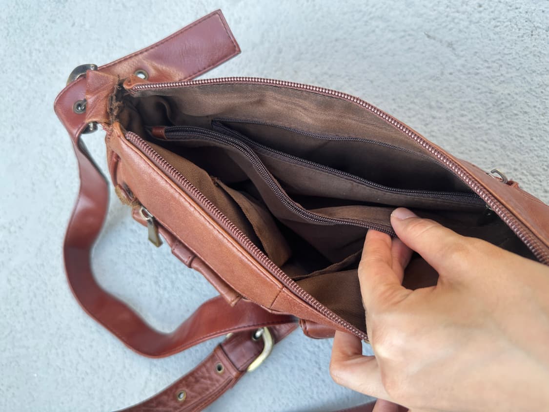 Vintage asile brown shoulder bag 상품이미지8
