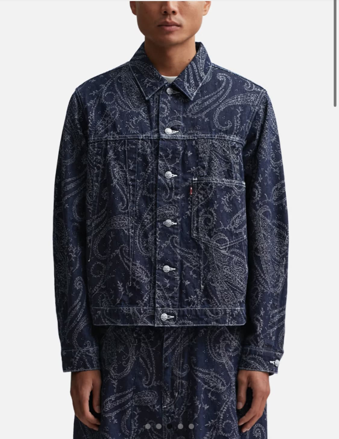 니들스 페이즐리 데님 트러커 자켓 L 상품이미지1
