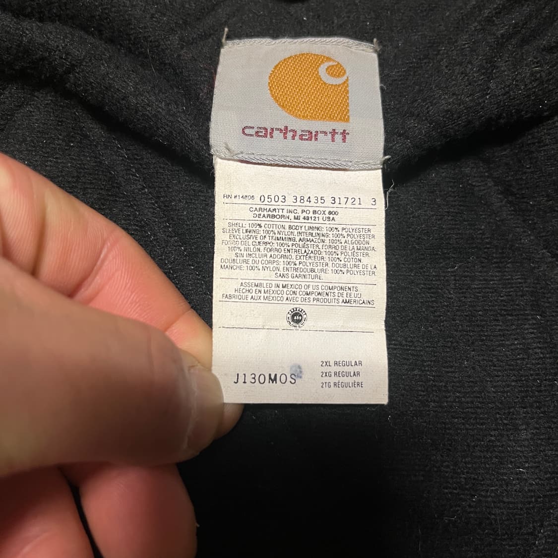 [XXL] 00s 빈티지 칼하트 J130 덕 액티브 자켓 Mos 상품이미지3