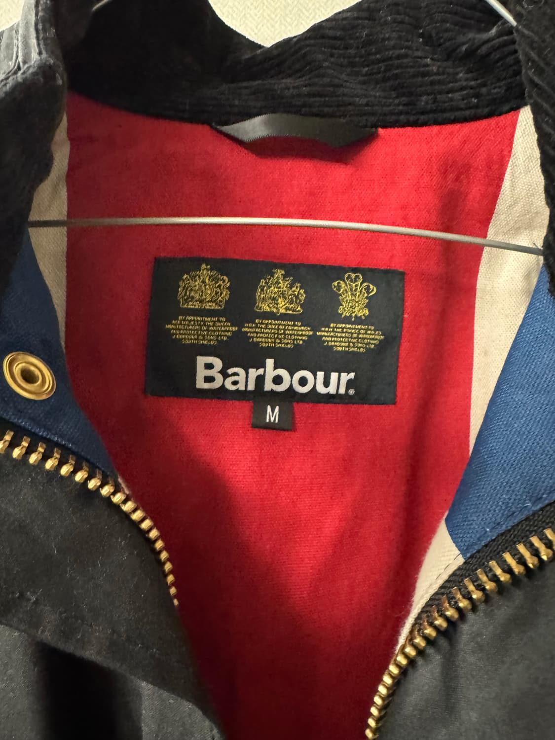 바버 인터내셔널 유니언잭 왁스 자켓 상품이미지2