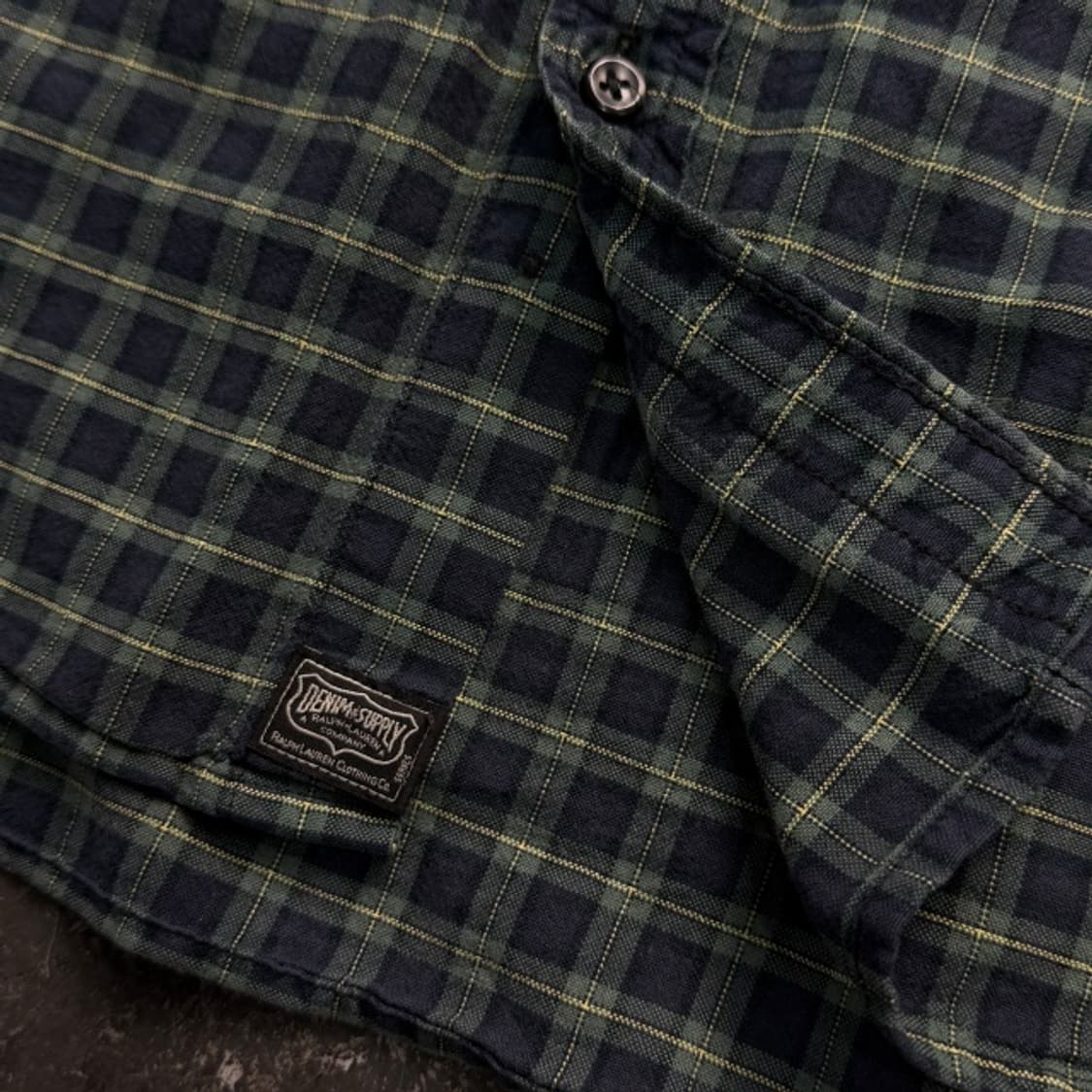 100 폴로 데님앤서플라이 체크 셔츠 상품이미지4