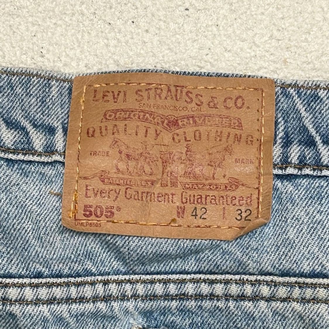 리바이스 90's 오렌지탭 505 청바지 W 42 L 32 상품이미지4