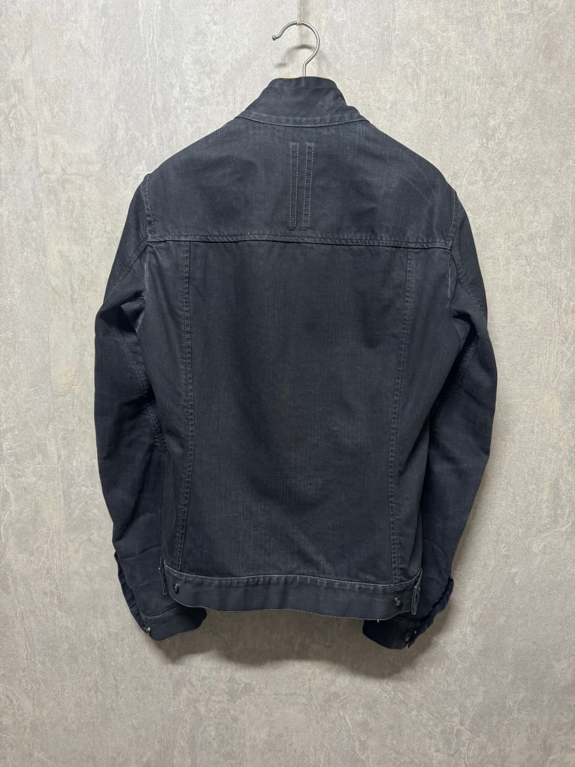 M / 릭오웬스 아카이브 왁스 사선 데님 자켓 상품이미지2
