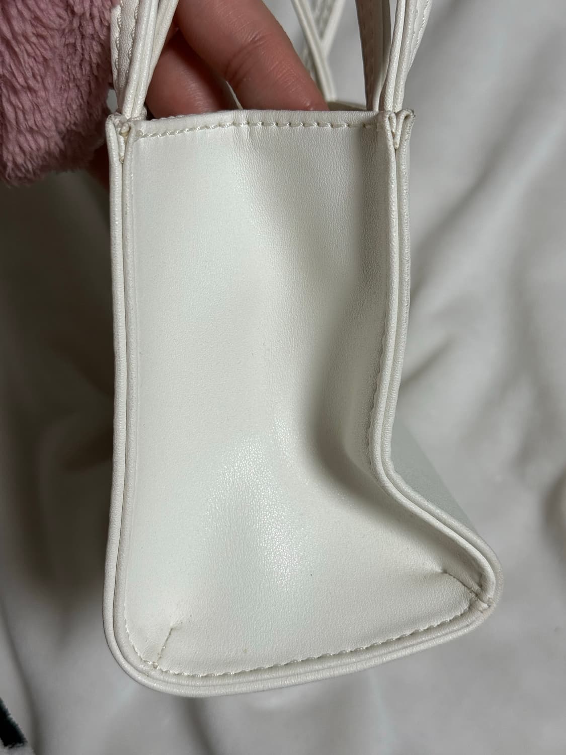 텔파 스몰 쇼핑백 화이트 상품이미지6