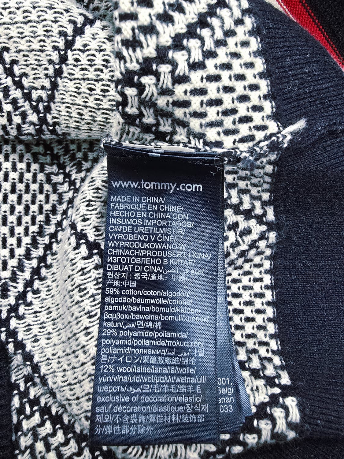 타미힐피거 다이아몬드 패턴 긴팔 니트 상품이미지9